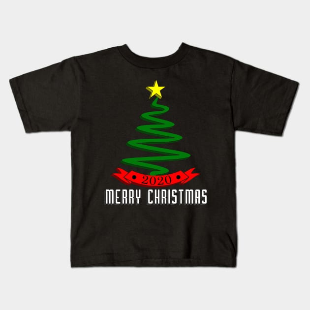 07 - 2020 Merry Christmas Kids T-Shirt by SanTees